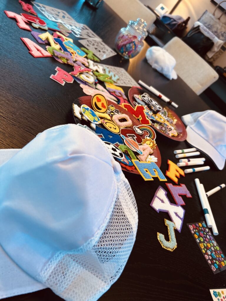 atelier créatif casquette personnalisé